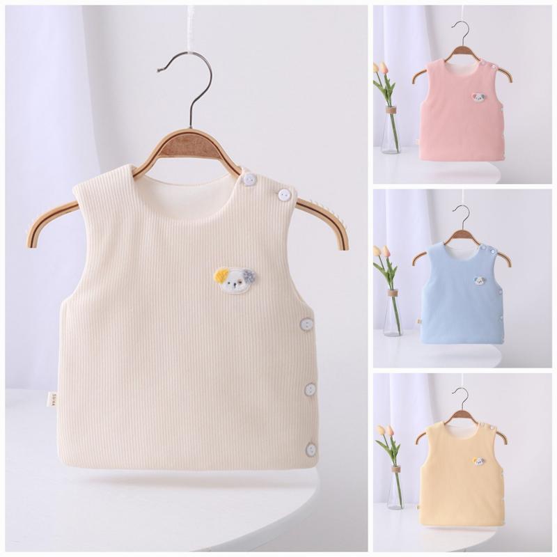  Áo trần bông ghi lê 3 lớp  cho bé trai và bé gái sơ sinh - A17 