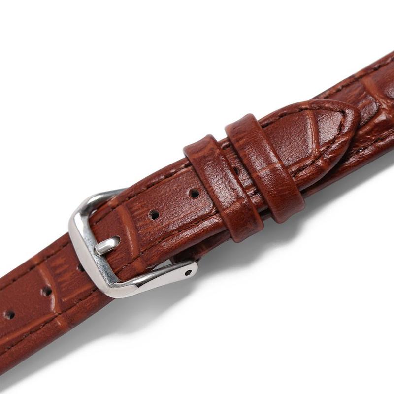 Product Introduction of 16mm 20mm 22mm Soft Steel Buckle  Leather Sweatband Watch Band Strap Wrist Watchband Sports Belt 16