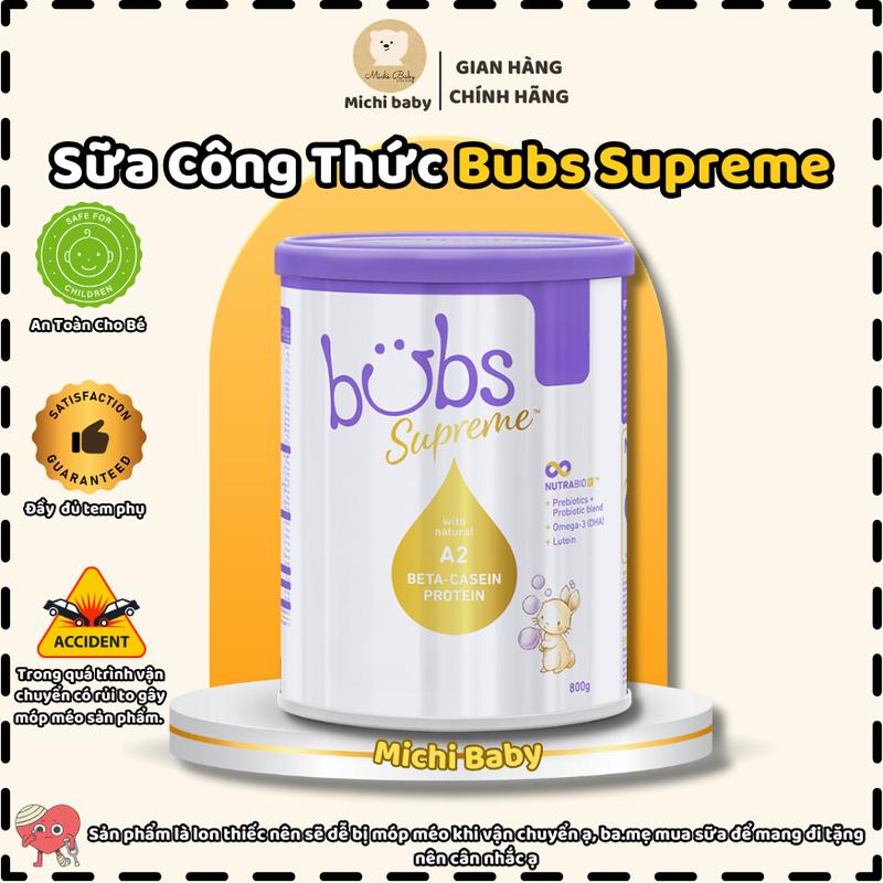 DTT - Sữa Công Thức Bubs Supreme A2 800g- Michi Baby MC719