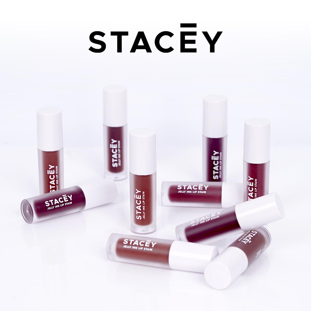 Stacey Jelly Ink Lip Stain - Make up Lip Tint Glossy Plumppy