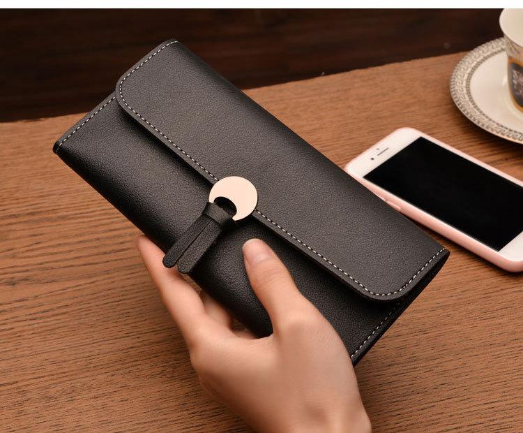 Product Introduction of New Fashion Long Women Wallets High Quality PU Leather Women's Purse and Wallet Design Lady Party Clutch Female Card Holder 23