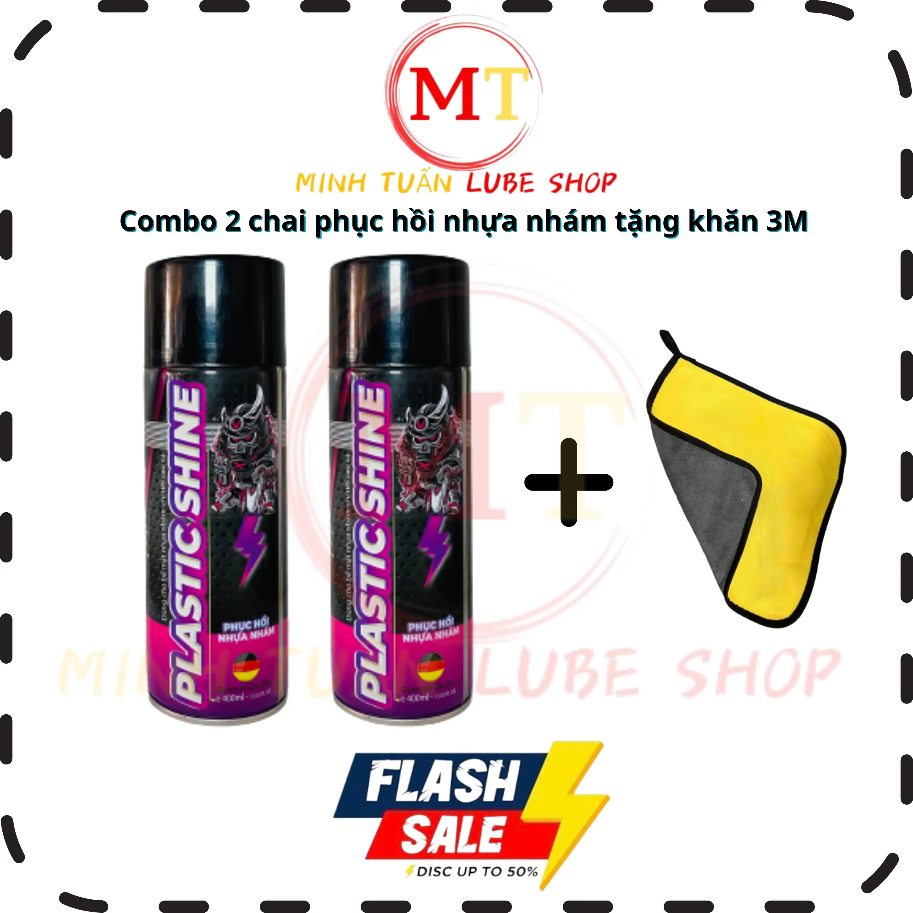 COMBO 2 CHAI DƯỠNG NHỰA NHÁM SPRAYKING TẶNG kèm KHĂN