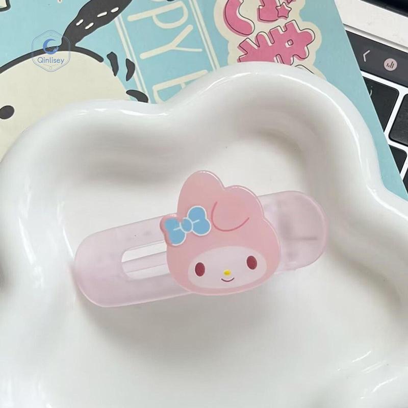 Qinlisey Cute Cartoon Hair Clips for Girls Kawaii Jelly Color Duckbill Clips Barrette Lovely Hair Pins 5