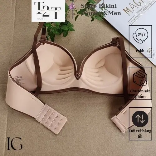 ￼ÁO LÓT SU NON ĐỆM VỪA NÂNG NGỰC K92 Trơn Cotton Độ phủ 3/4