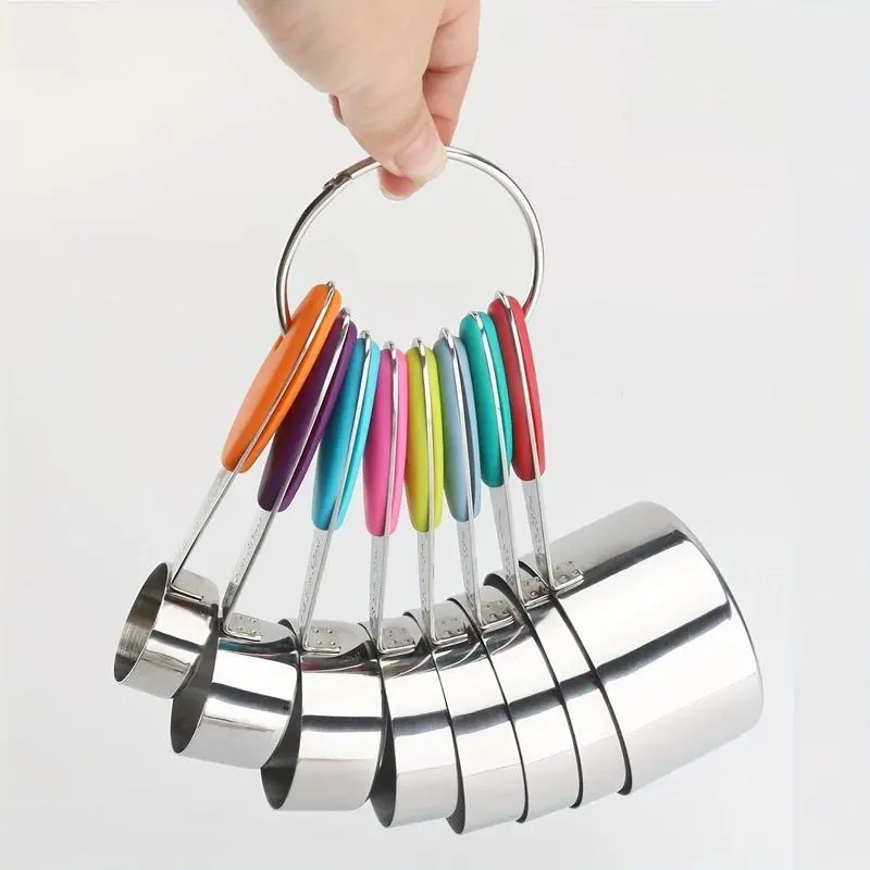 Stainless Steel Measuring Spoon & Cup Set, 17pcs/set Double-sided Magnetic Measuring Spoon Set, Kitchen Measuring Tool for Cooking & Baking 4