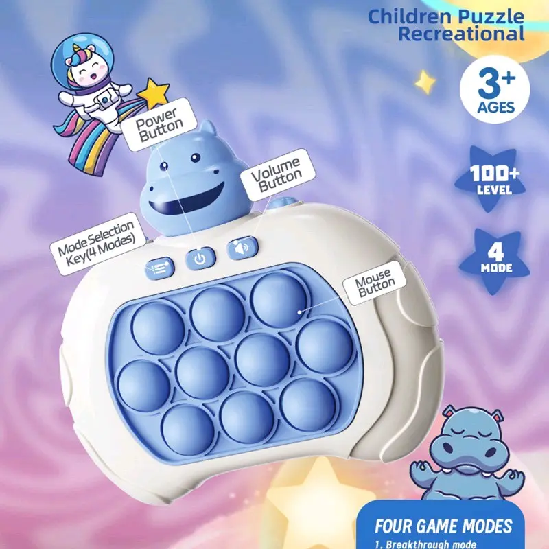 Pop It Electric Mainan Seri Konsol Game Gelembung Tekan Cepat Anti Stres Gelisah Anak Hadiah Karet Toys pop toy 2