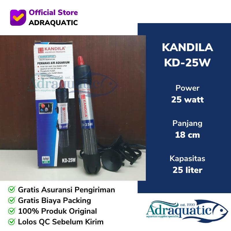 KANDILA KD-25W HEATER PEMANAS AIR AQUARIUM PENGHANGAT 0