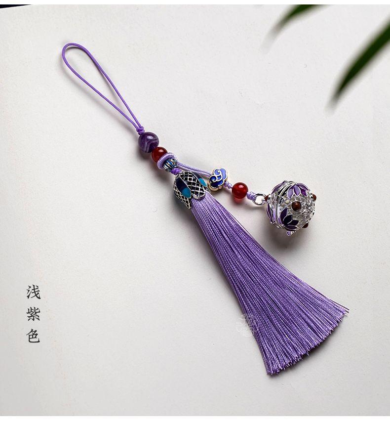 Product Introduction of [2120 Positive Reviews] Qiongrui Portable Aromatherapy Sachet Tassel Phone Chain Pendant Hanging Rope Chinese Retro Style Personalized Pendant Car Keychain 2025 10