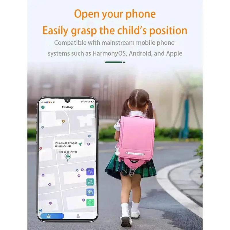 Thiết bị theo dõi không dây thông minh, GPS, Chức năng ngăn chặn mất mát cho thú cưng, Chức năng định vị toàn cầu nâng cao, Có thể được sử dụng cho ví, ba lô cho thú cưng, chìa khóa, tương thích với Android và IOS 8