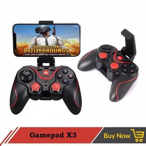 Gamepad X3 Wireless Controller X3 Gamepad Joystick Bluetooth Plus Holder HP Gamepad X3 Bluetooth Merah 4