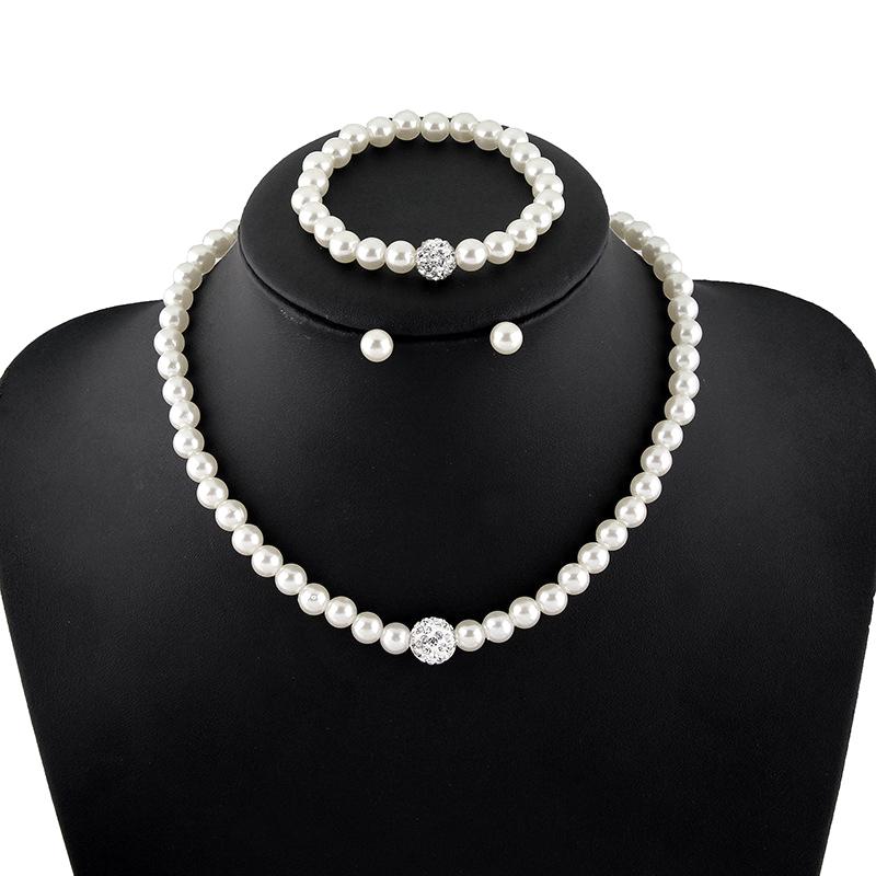 Bộ Bông Tai Vòng Cổ Cổ Điển Và Đơn Giản, 4 Món, Dành Cho Nữ, Thanh Lịch Và Thích Hợp Cho Cô Dâu, Vòng Cổ, Phụ Kiện Tiệc Và Đám Cưới, Kiểu Choker 2