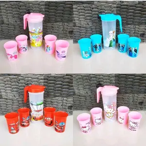 Set teko dan gelass ,4gelas 1teko