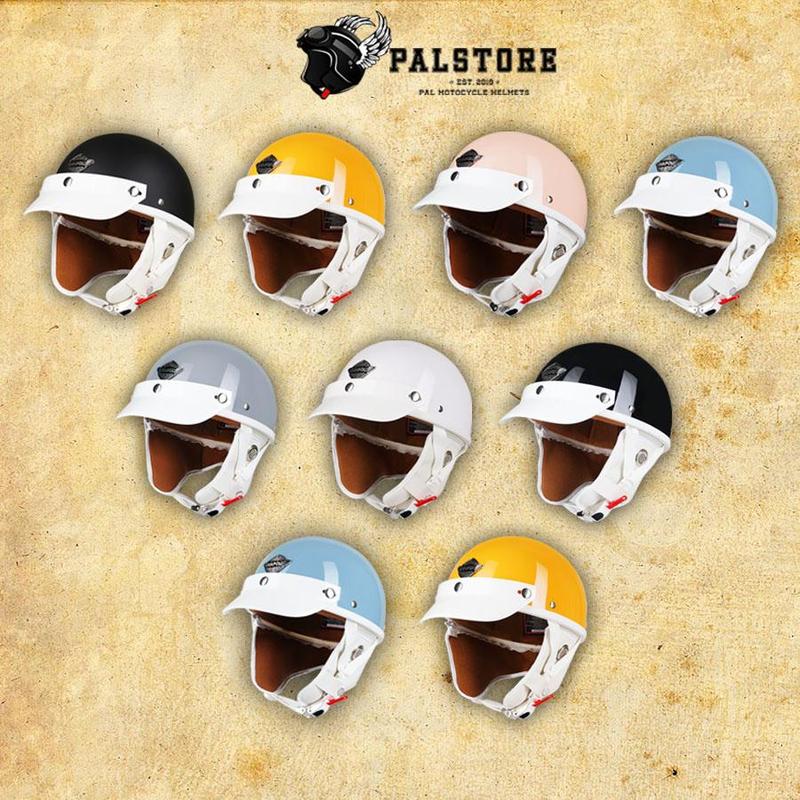 Mũ bảo hiểm Napoli Pug Ver.2 - White cao cấp phong cách Nhật Bản - Đủ màu