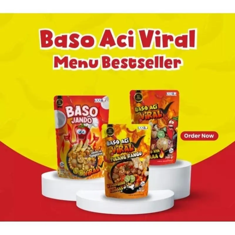 Baso aci best seller baso aci jando tulang rangu ayam suir garut kemasan Dapurmami gudang snack cikura jajanan shop