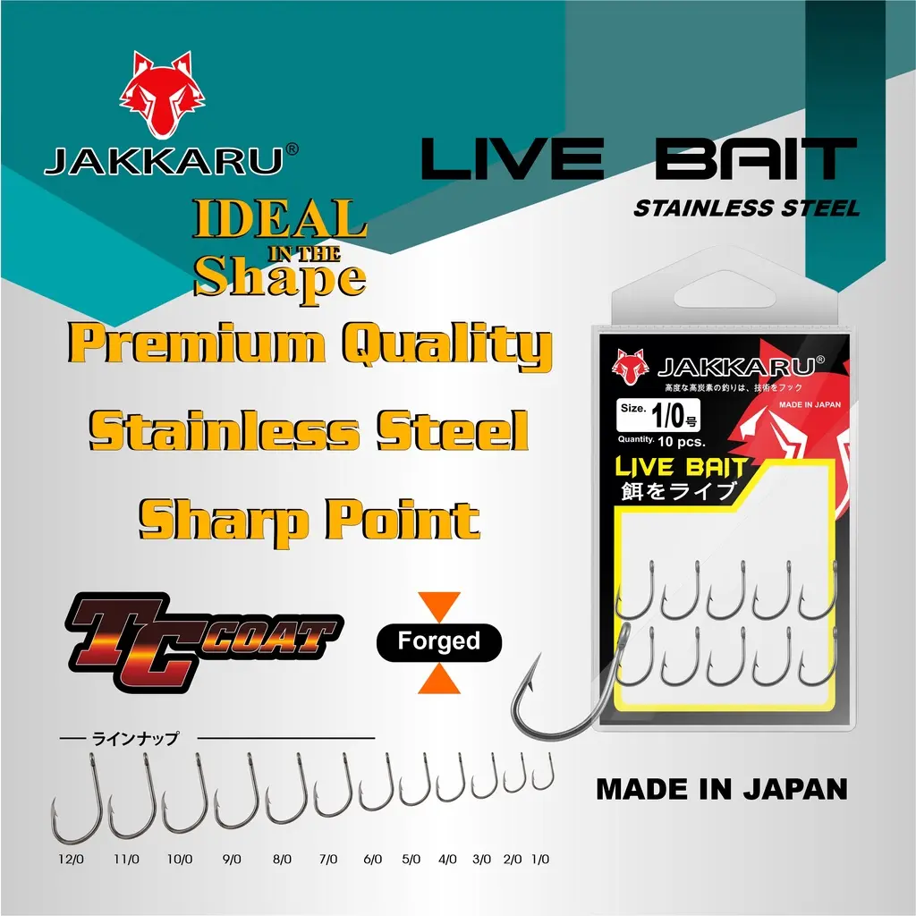 MATA PANCING JAKKARU LIVE BAIT STAINLESS STEEL ( SS )