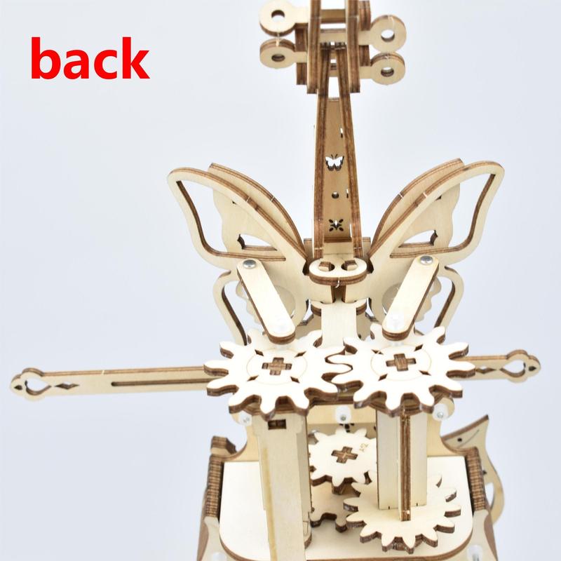 Product Introduction of Wooden Violin Design Music Box, 3D Puzzle, DIY Wooden Puzzle Kit, Creative Assembly Model, DIY Woodworking Kit for Teens & Adults 3