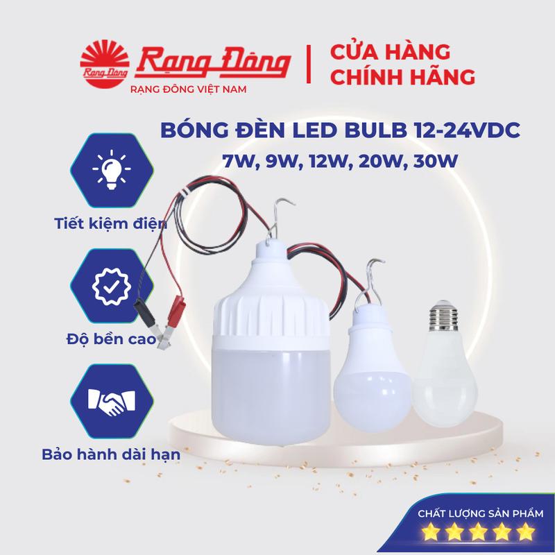 Bóng Đèn 12V Kẹp Bình Ắc Quy Rạng Đông và bóng đui xoáy led 7W / 9W / 12W / 20W / 30W siêu sáng tiết kiệm điện