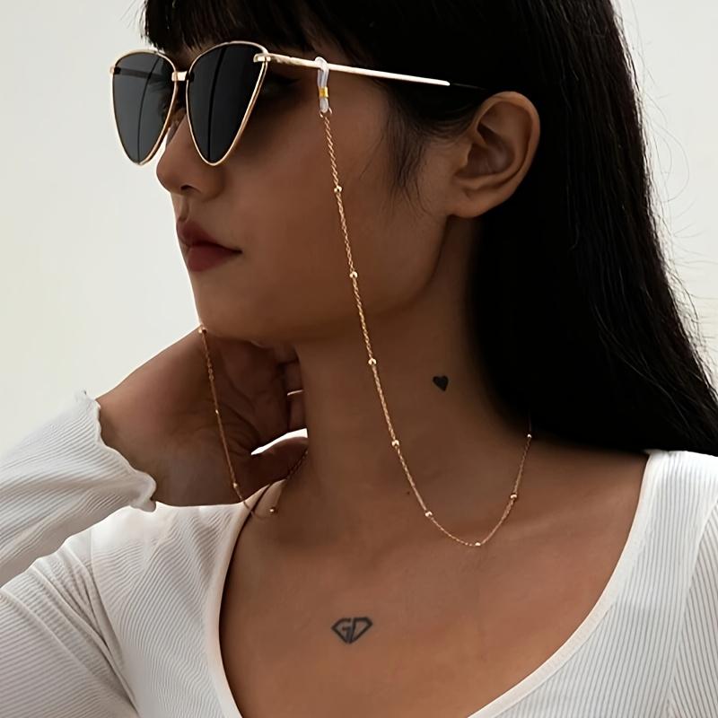 1pc Bohemian Style Metal Beaded Eyeglass Chain - Anti-Slip Holder for Women, Durable Zinc Alloy, Perfect Daily Wear & Decorative Accessories, Everyday Accessory|Bohemian Accessory|Durable Alloy jewelry 1