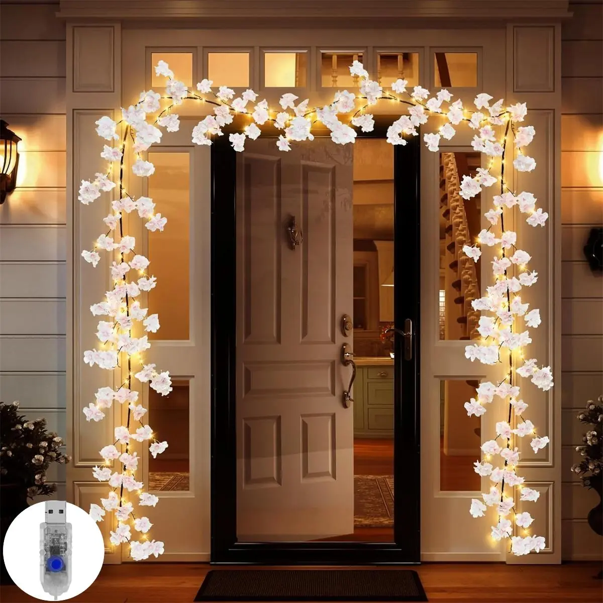 Willow Vine Light for Room Decor, USB Powered Flexible Branches Light, Decorative LED Lights for Home Party Wall Bedroom