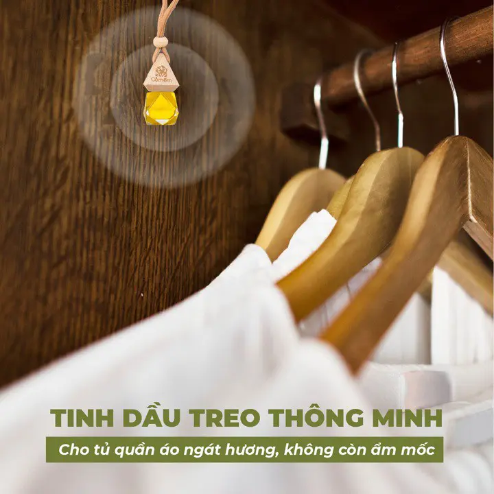 (CHÍNH HÃNG) Tinh dầu treo xe ô tô cao cấp 10ml, tinh dầu thơm xe Khử Mùi xe hơi, tinh dầu để oto quế, cafe,sả chanh,.. 3