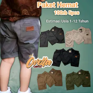 Celana Pendek Di Bawah Lutut chinos anak usia 1-12 thn Katun Laki-laki Cowok