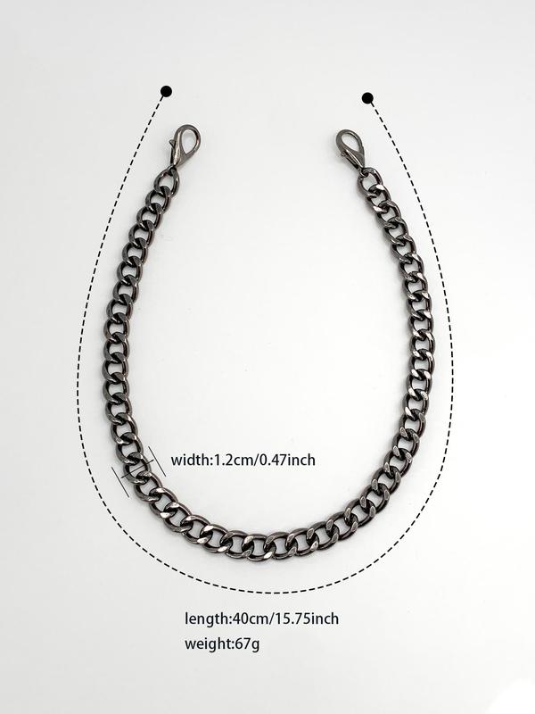 Unisex Street Style Chain Bag Strap, 2025 New Style Fashionable Bag Strap for Women & Men, Trendy All-match Bag Accessories for Bag Diy Decoration 4