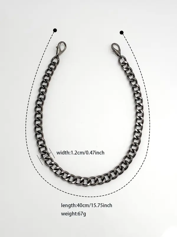 Unisex Street Style Chain Bag Strap, 2025 New Style Fashionable Bag Strap for Women & Men, Trendy All-match Bag Accessories for Bag Diy Decoration 4