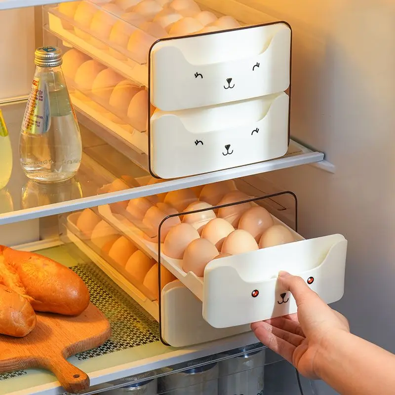 New Egg Storage, Drawer Style, Refrigerator Egg Holder, Food-grade Kitchen Storage