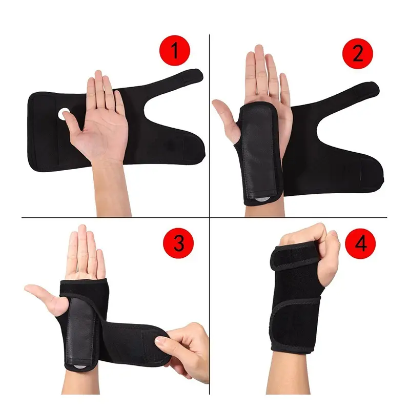 CTS Deker Pergelangan Tangan Carpal Tunnel Splint Wrist Brace Orthotic Belat Pergelangan Tangan 7