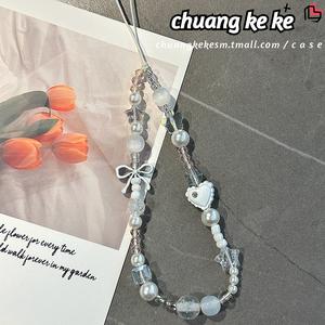 Tali Telefon, Reka Bentuk Ikatan bentuk rama-rama & Hati Estetik, Buatan Tangan, Lanyard Manik, Untuk Gadis, Reka Bentuk Unik untuk Kamera / Rantai Beg keychain  matching  couple  spiderman