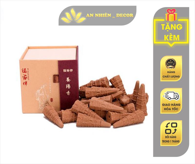 Nụ trầm hương khói ngược hình tháp (CAO CẤP) - Nguyên liệu gỗ tự nhiên, không độc hại và mùi rất thơm