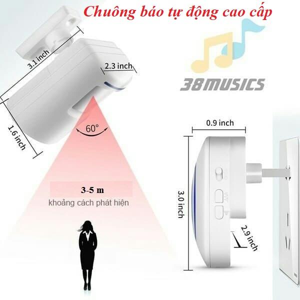 Chuông báo khách tự động không dây