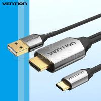 Gambar VENTION CGT USB Type-C to HDMI Thunderbolt 3 with USB Power Converter dari GASOL MALANG Kota Malang 1 Tokopedia