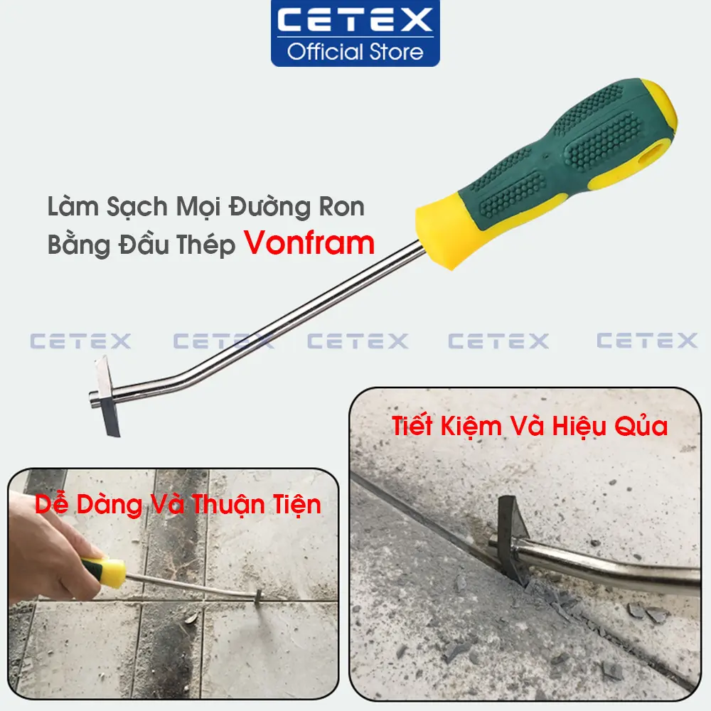 Dụng cụ sủi ron gạch, cây sủi mạch gạch,vệ sinh ron gạch, vít cạo mạch gạch
