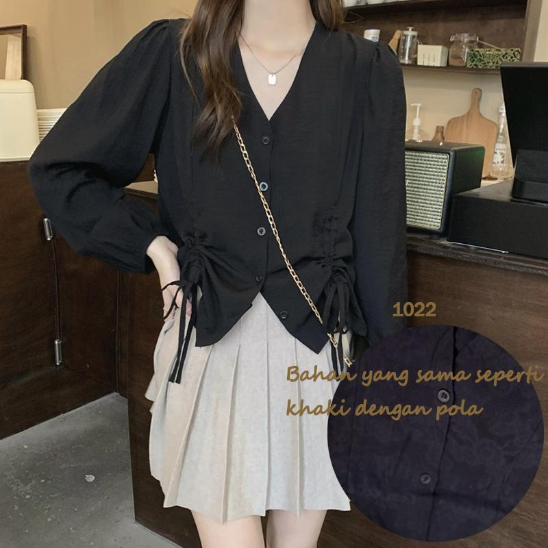 Product Introduction of yikoo-Kemeja korea lengan panjang blouse wanita shirt atasan pakaian 4