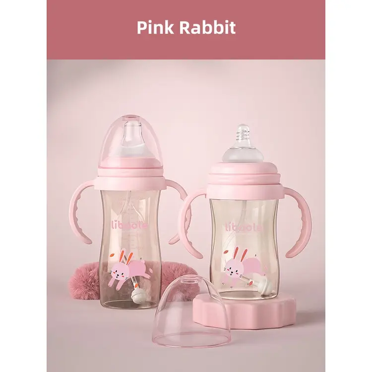 hot sale 100% sippy cup water cup food grade Eco-friendly PPSU Milk Feeding Bottle For Babies With Animal Pattern baby feeding bottle