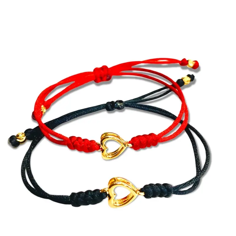 gelang tangan wanita tali model love Bracelets Elegan Kulit 5
