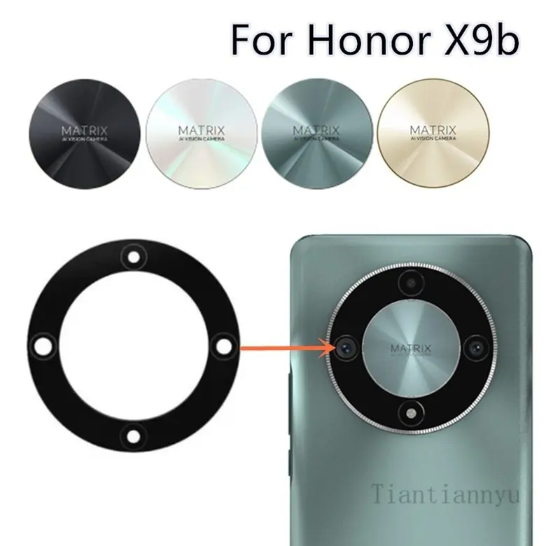 Rear Back Camera Glass Lens For Honor X9b 5G ALI-NX1 Camera Ring Cover Replacement