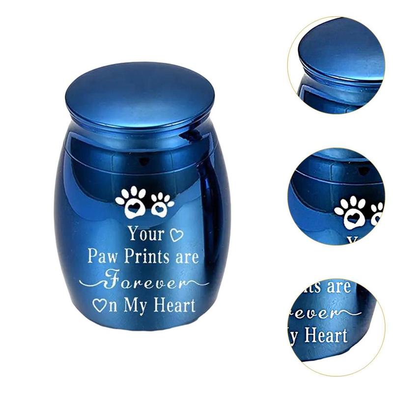 Product Introduction of Pet Urn Aluminum Alloy Waterproof Souvenir Container Keepsake Urn Cat Ash Holder for Small Animals Puppy Dogs Cats Rabbits Kitten 2