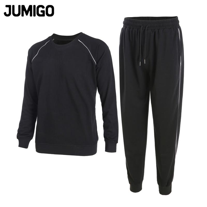 Bộ Nỉ Nam thể thao dài tay cổ tròn dáng ôm chất Da Cá dày dặn chạy viền- JUMIGO 0