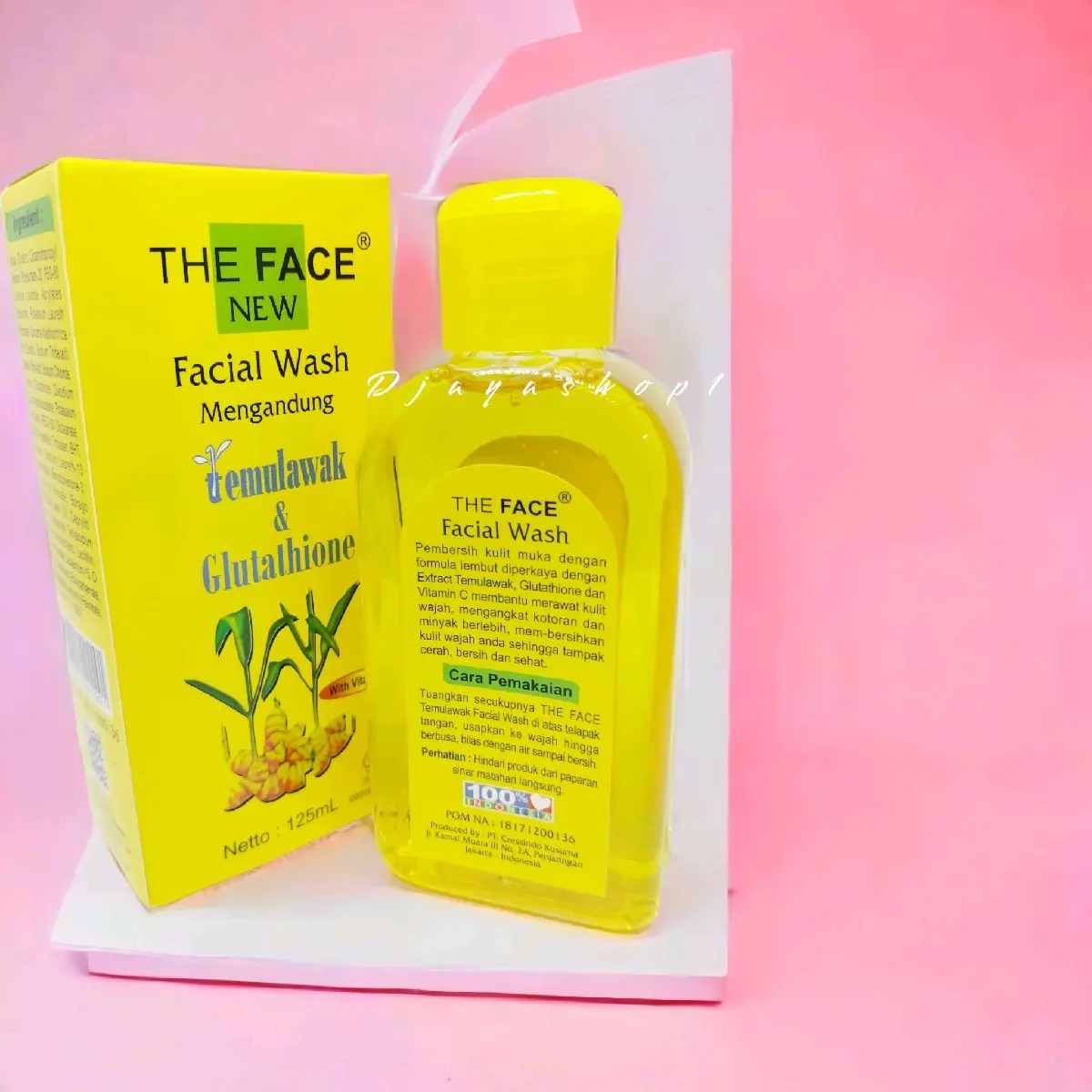 THE FACE Temulawak Facial Wash Sabun Cair Original Bpom 125ml Wajah Muka Cleanser