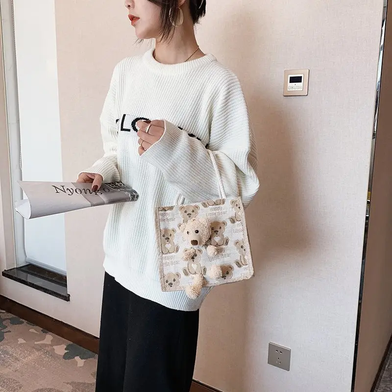 Túi Cói Hình Gấu Bông Dễ Thương - Túi Vintage - BEYOU Bag Nữ 5