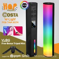 Gambar COSTA W-Light Magnetic RGB LED Light Tube 20cm Lampu Vlog Video Portable for Tiktok / Youtuber 2500-9000K (Free Mini Tripod) - 1 dari hop market Kota Administrasi Jakarta Barat 1 Tokopedia