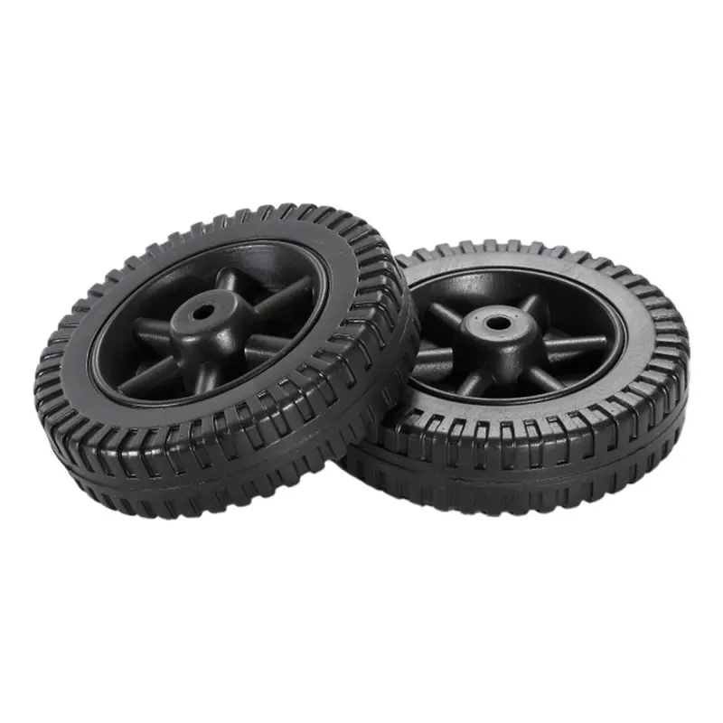 2 Universal Grill Wheels, Lightweight, Easy to Install, Replacement Handcart Tires 6 Inch for Garden, Most, 5
