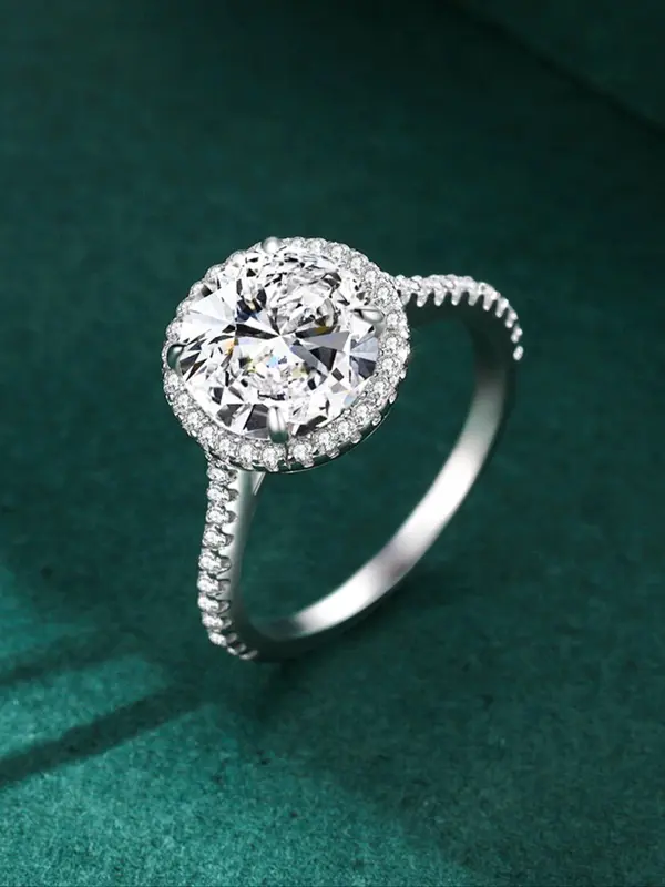 S925 Sterling Silver Fashion Emerald Cut Ring, Luxury Wedding Jewelry for Women, Trendy All-match & Exquisite Jewelry for Birthday Gift 3