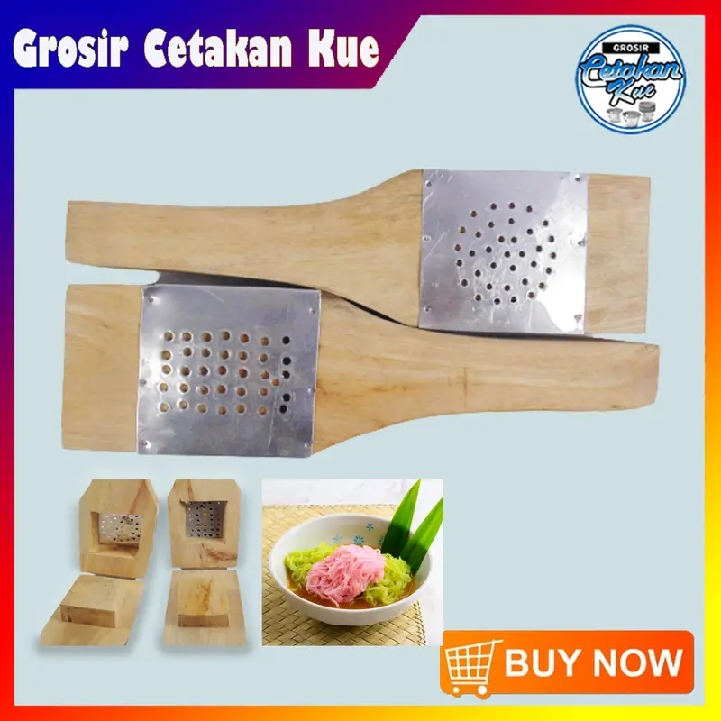 Cetakan Putu Mayang / Petulo , Getuk Bahan Kayu Aluminium Kitchenware 1