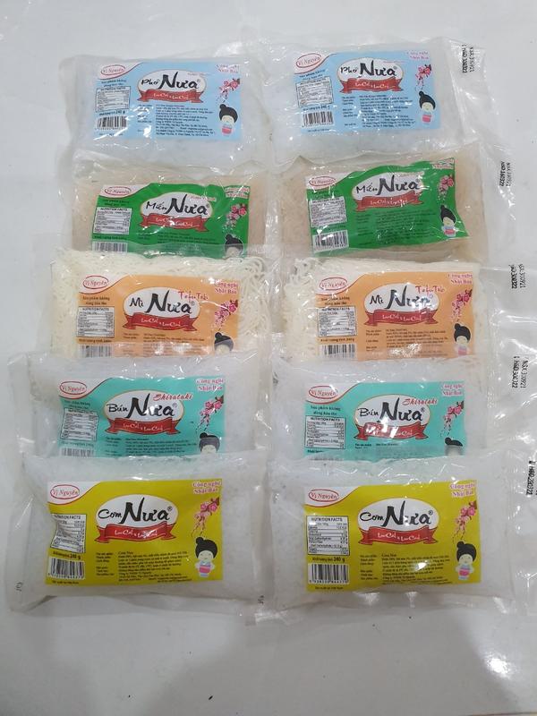 Combo 10 gói bún phở mì miến cơm nưa ăn kiêng 240g - ăn keto - Keto - Das - Không Carb