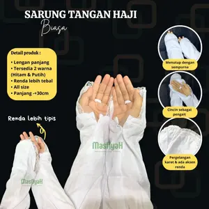 SARUNG TANGAN RENDA HANDSOCK SARUNG TANGAN MOTOR SARUNG TANGAN GOWES SARUNG TANAGN PELINDUNG SINAR MATAHARI SARUNG TANGAN PERLENGKAPAN HAJI UMRAH UMROH MM