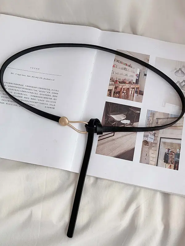 Women's Simple Style Plain Color Knot Belt with Knot Design, Adjustable Belt, Fashion Belt for Daily Clothing Decor, Trendy All-match Belt for Birthday Gift 3