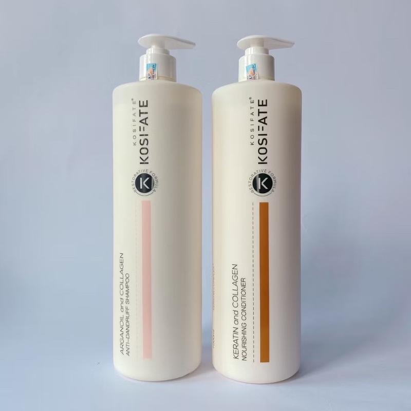 Bộ dầu gội xả Kosifate Collagen dưỡng sinh sạch gàu mềm mượt 1000ml